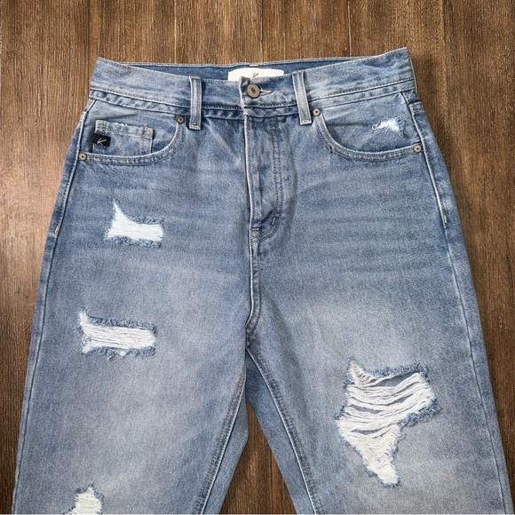 KanCan High Rise Distressed Straight Leg Jeans - Picture 7 of 12